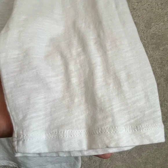 Boden Ivory Cottagecore Cotton Button Up Blouse Sz 22R Ruffle Neck Minimalist - Picture 8 of 16